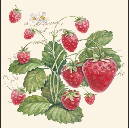 Servetter Jordgubbe Midsommar 20-pack