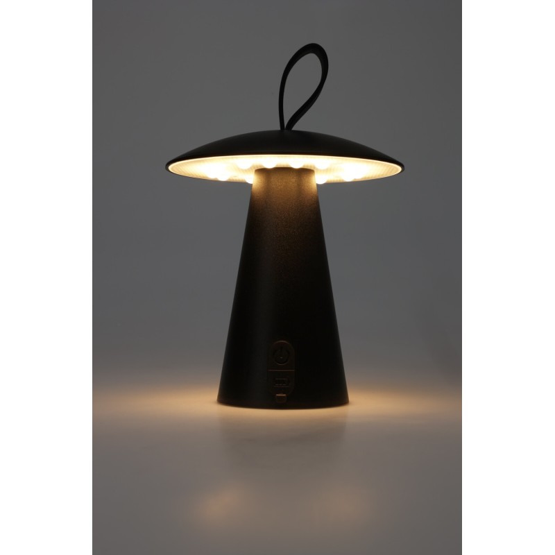 LED Lampa Uppladdningsbar Svart