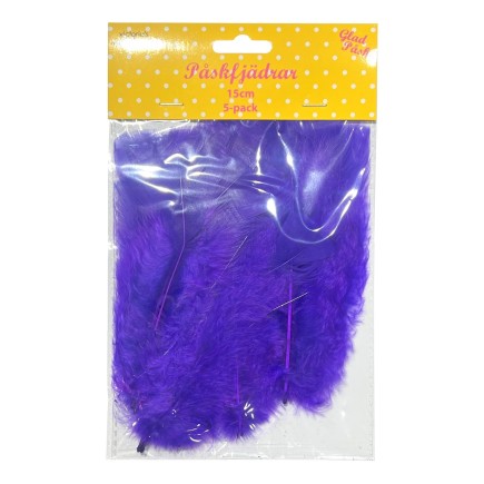 Påskfjädrar Lila 5-pack