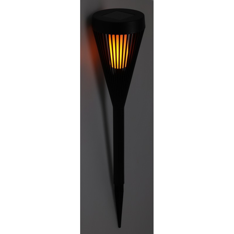 Solcellslampa Svart Lampa Spjut Trädgård