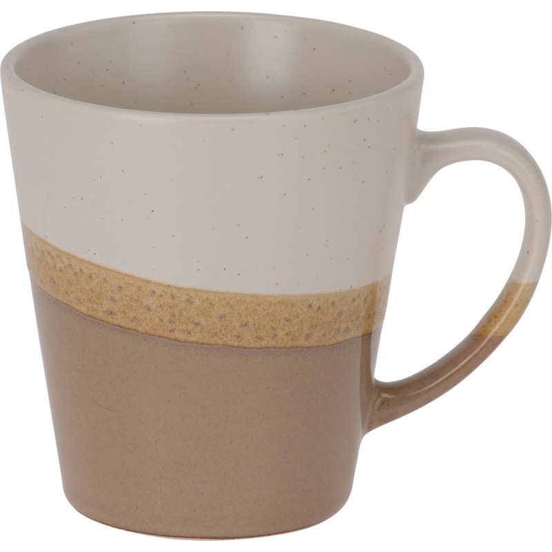 Mugg Grå/Brun Keramik 30 cl 4-pack