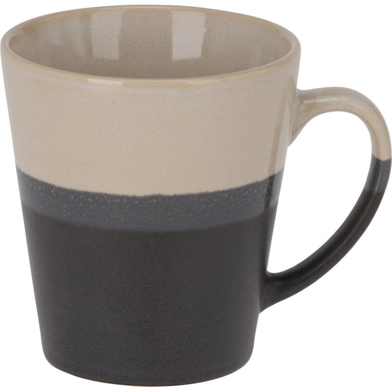 Mugg Grå/Brun Keramik 30 cl 4-pack