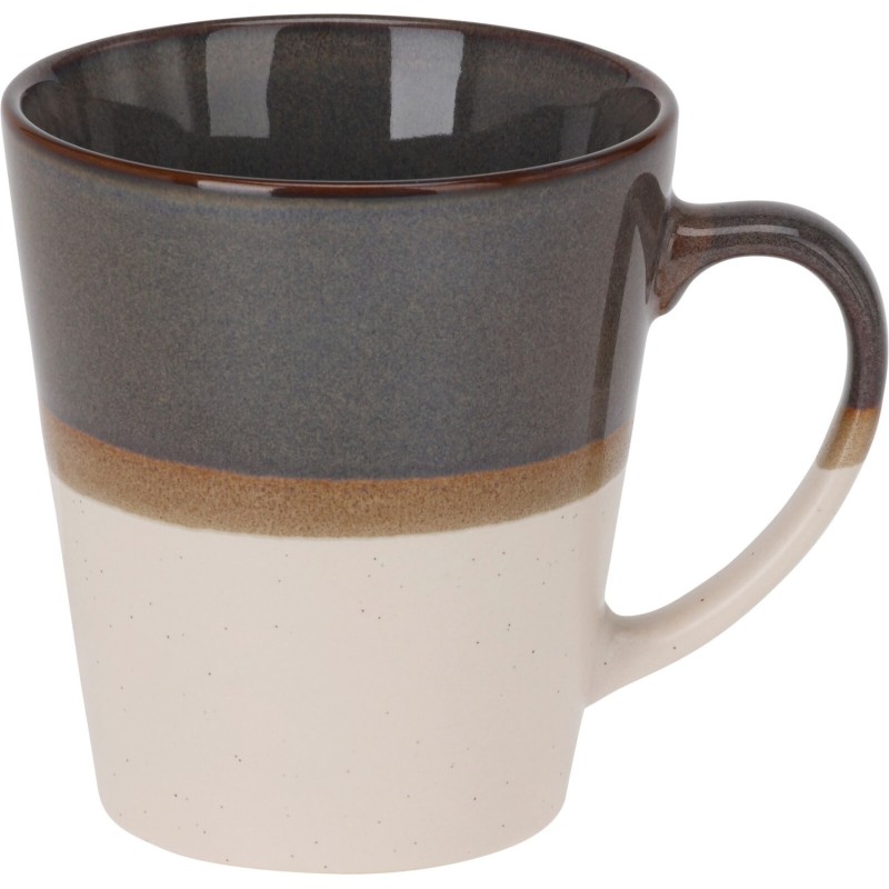 Mugg Grå/Brun Keramik 30 cl 4-pack