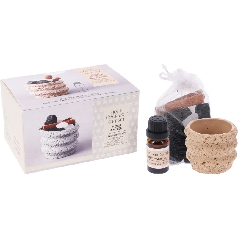 Aromaset Moss Amber Stenar Potpurri Doftolja Presentset