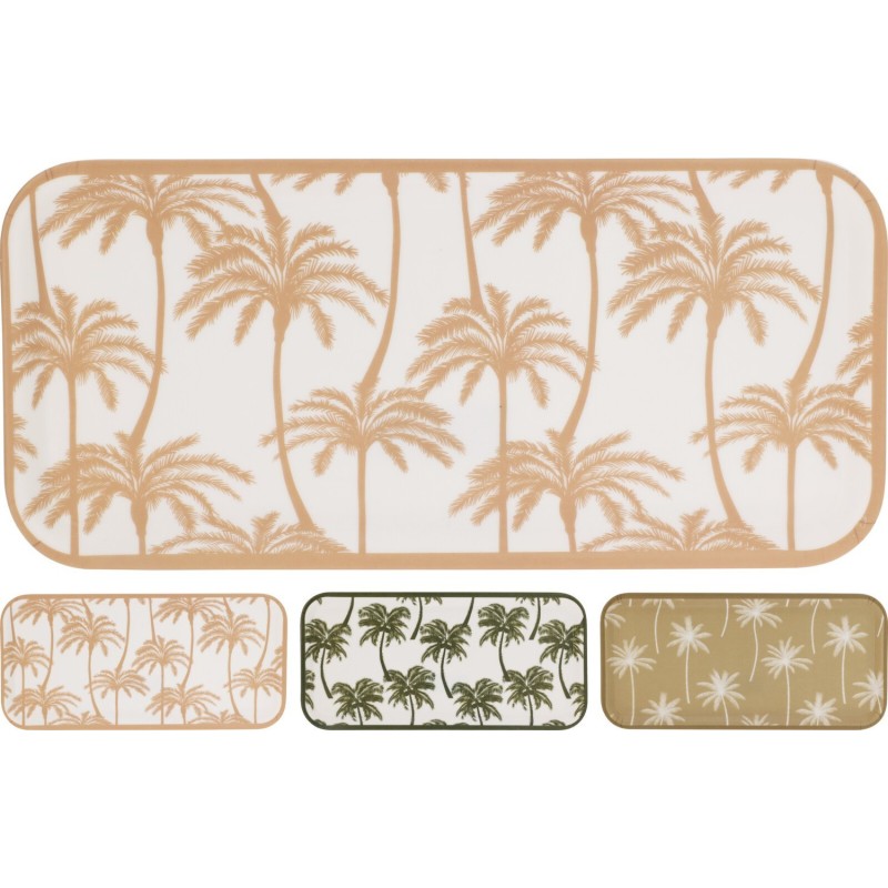 Bricka Palmer Beige/Vit Melamin