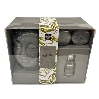 Aromaset Buddha Aromalampa Vax Doftolja Lotus Presentset