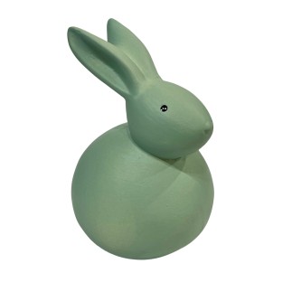 Kanin Porslin 11 cm Grön