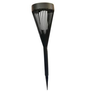Solcellslampa Svart Lampa Spjut Trädgård