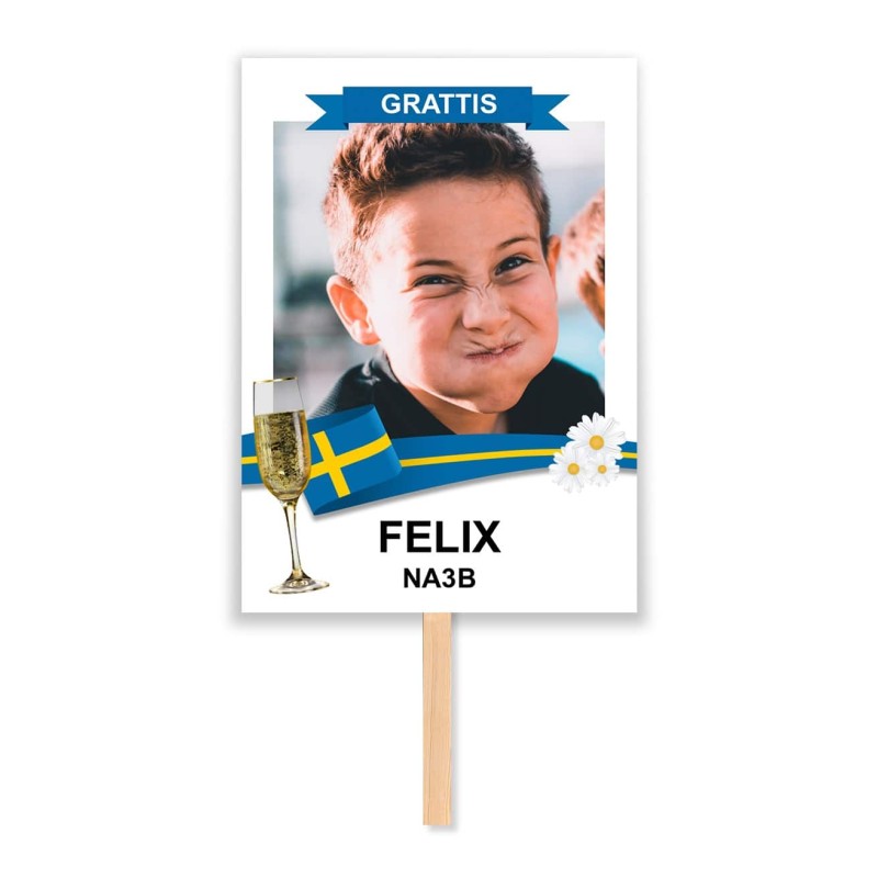 Studentskylt 50x70cm FLAGGA NR 20