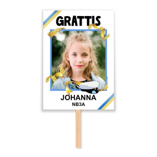 Studentskylt 50x70cm GULDIGT NR 09