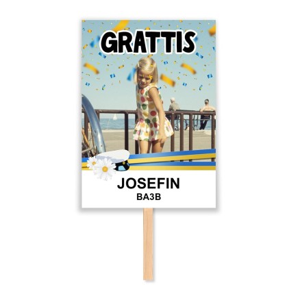 Studentskylt 50x70cm KONFETTI NR 12