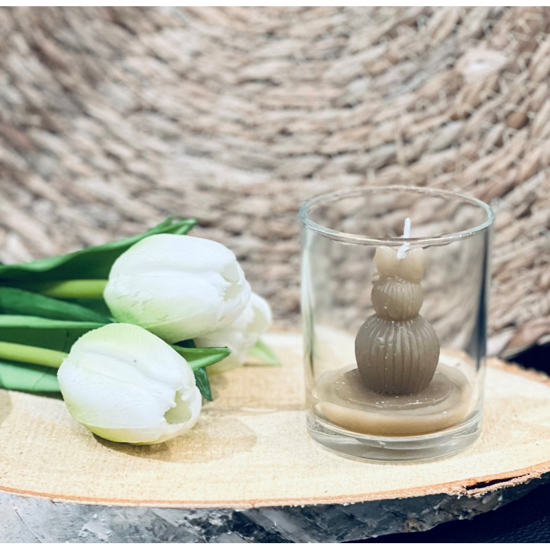 Ljus Påsk Kanin i Glaskopp Grön