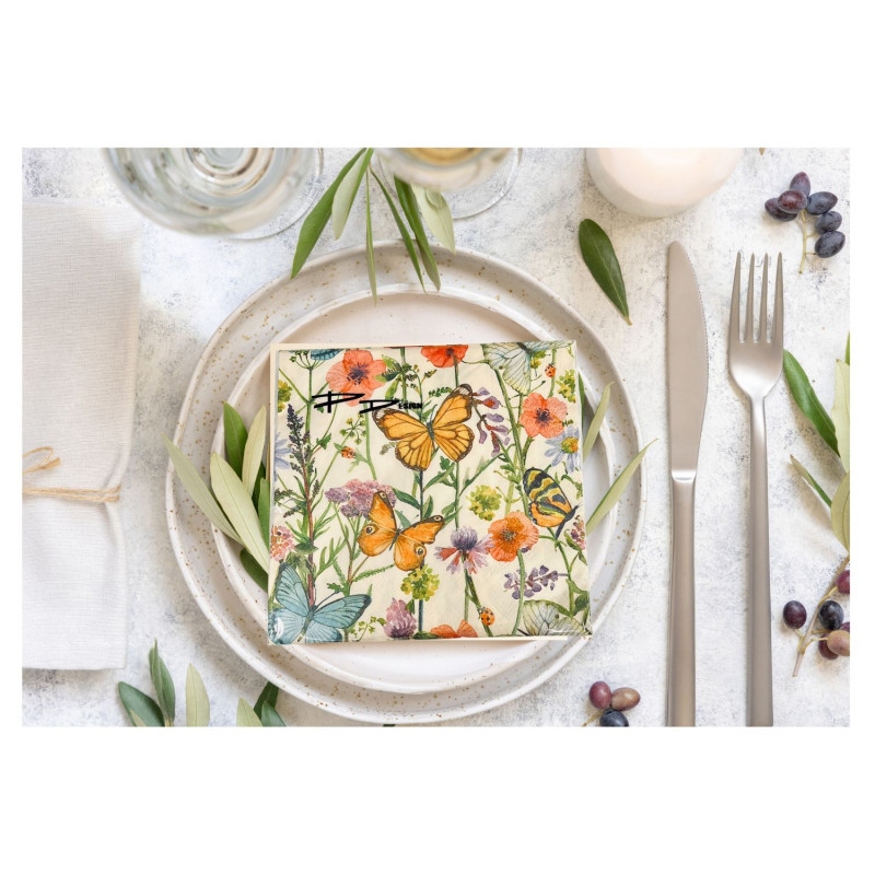 Servetter Fjärilar 33x33 cm 20-pack