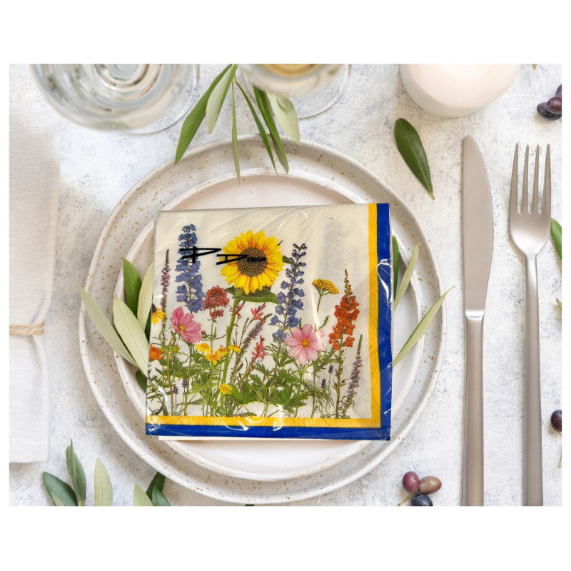 Servetter Blomster 33x33 cm 20-pack