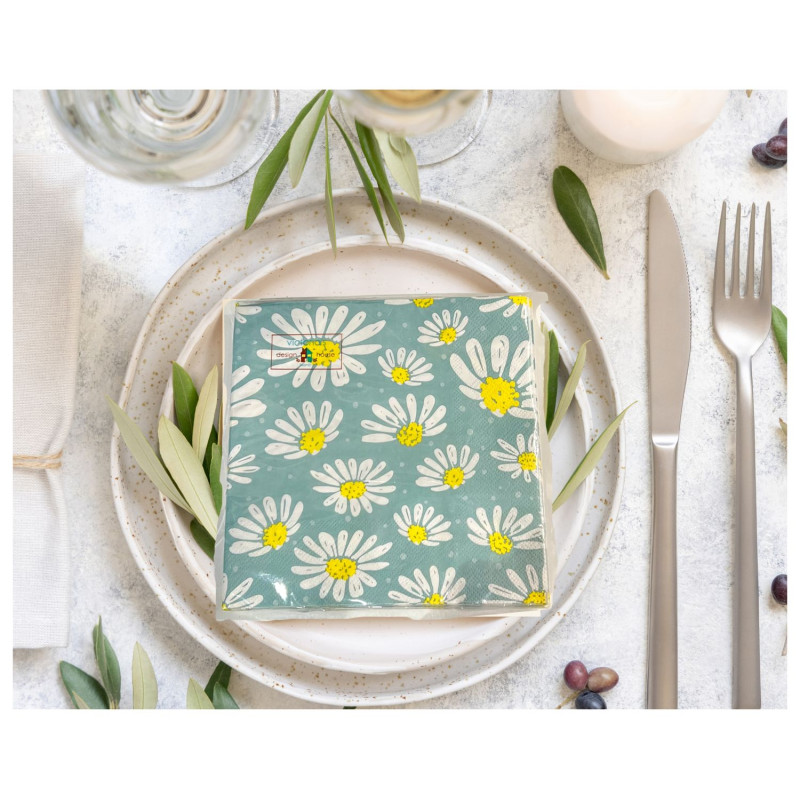 Servett Daisy 33x33cm