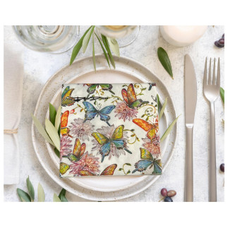 Servetter Fjäril 33x33cm 20-pack