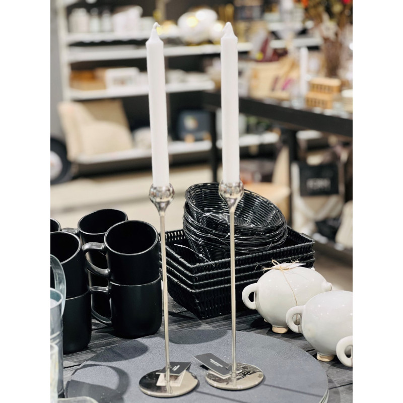 Ljusstake Silver Metall 30 cm