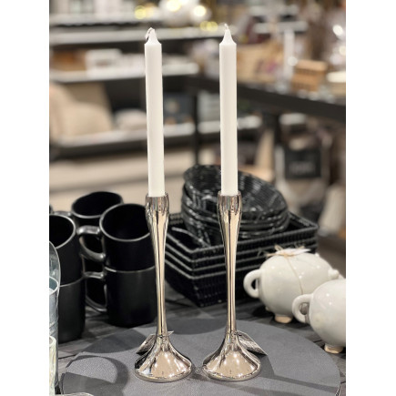 Ljusstake Silver Metall 25 cm