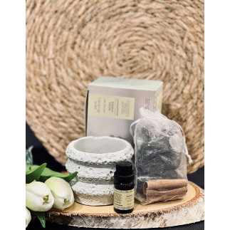 Aromaset Moss Amber Stenar Potpurri Doftolja Presentset