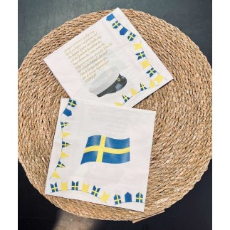 Servett Student med Studentsång 20-pack 33x33cm