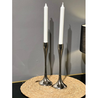 Ljusstake Silver Metall 31 cm