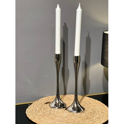 Ljusstake Silver Metall 31 cm