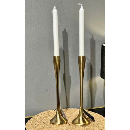 Ljusstake Guld Metall 31 cm