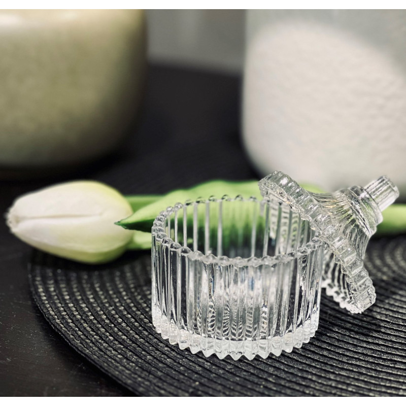 Skål Glas med lock 80 ml