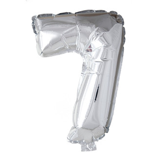 Ballong Siffra 7 Silver 86 cm