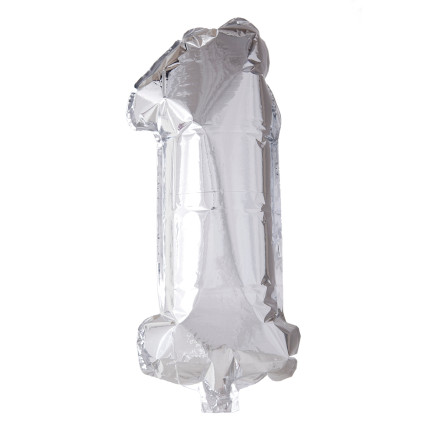 Ballong Siffra 1 Silver 86 cm