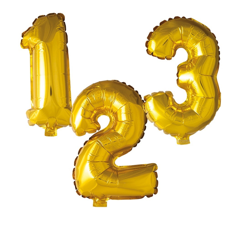 Ballong Siffra 1 Guld 86 cm