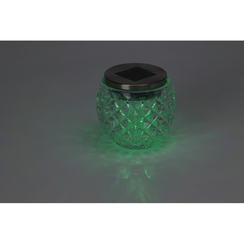 Solcellslampa Glas Multifärg 