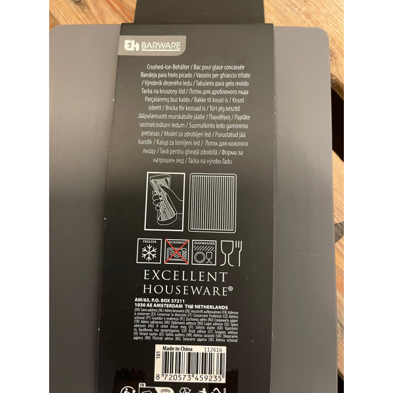 Iskub Krossad is Grå 18x14x2 cm