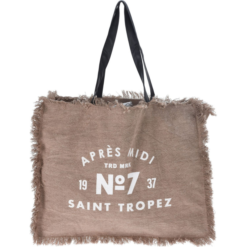 Väska Canvas Tyg 40x50 cm Natur/Brun