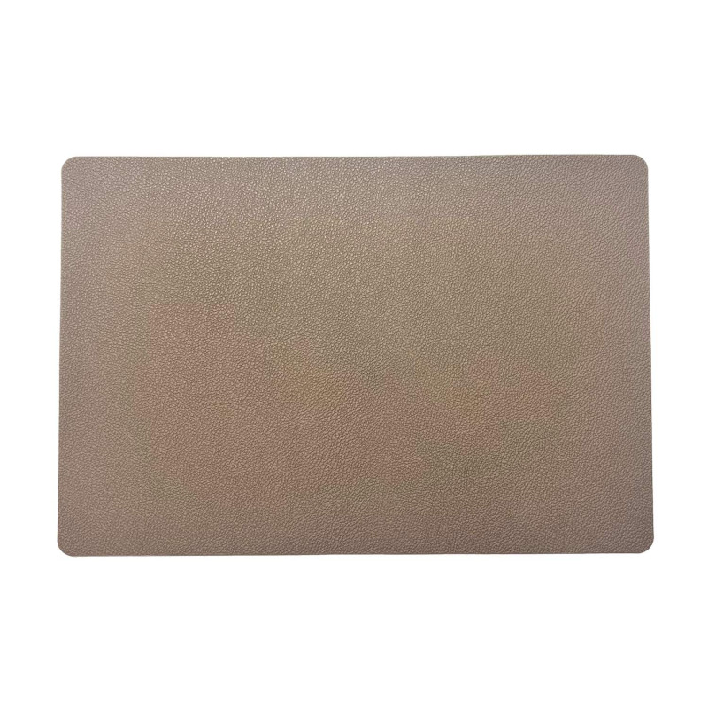 Underlägg Läderlook Brun/Svart 4-pack