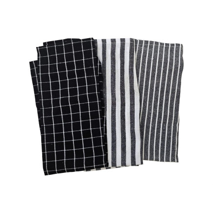 Kökshandduk Svart 50x70 cm