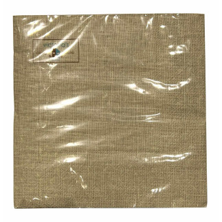 Servetter Linnestruktur Beige 33x33 cm