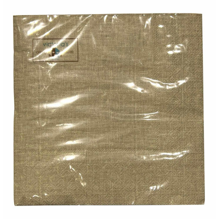 Servetter Linnestruktur Beige 33x33 cm