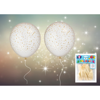 Ballong Stjärnor 6-pack 30 cm Latex