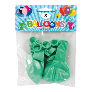 Ballong Grön Pärlgrön 8-pack Latex