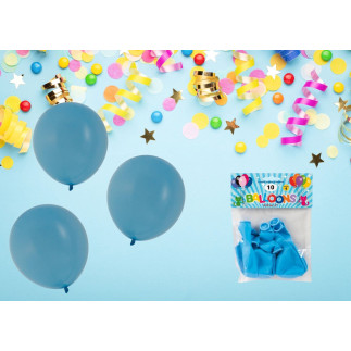 Ballong Ljusblå 10-pack Latex