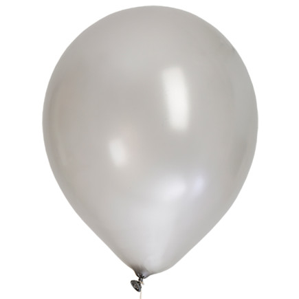 Ballong Metallic Silver 8-pack Latex