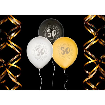 Ballong 30 år 6-pack Latex