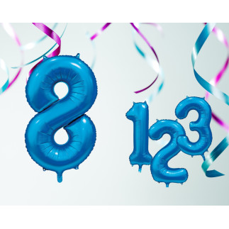 Ballong Siffra 8 Blå 86 cm
