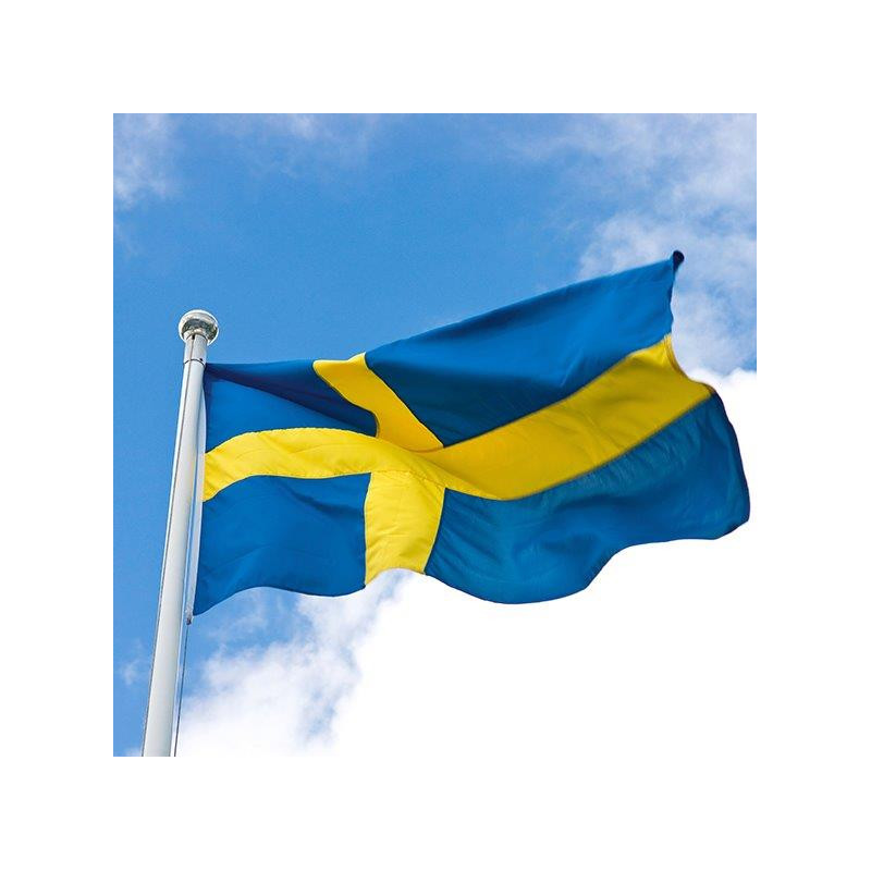 Kaffeservett Svensk Flaggstång 25x25cm