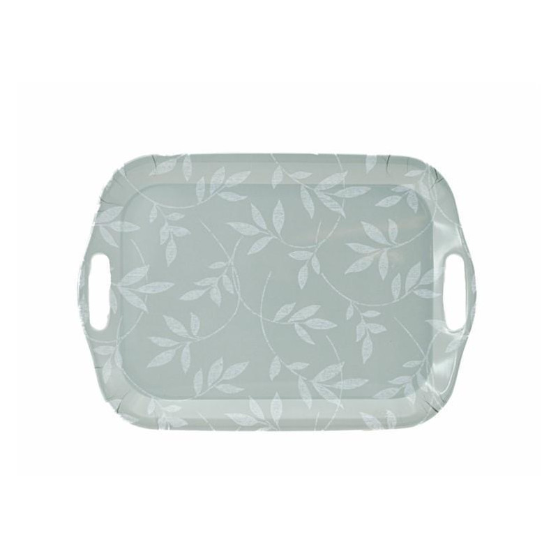 Bricka Blad Grå 21x15 cm Bricka Blad Grå 21x15 cm