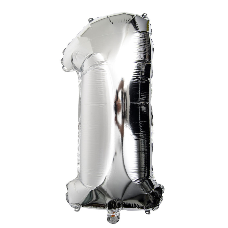 Ballong Siffror 75cm silver