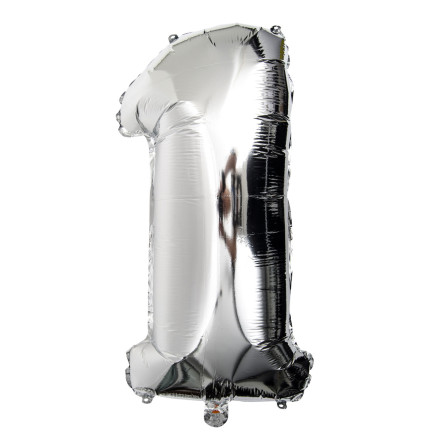 Ballong Siffror 75cm silver