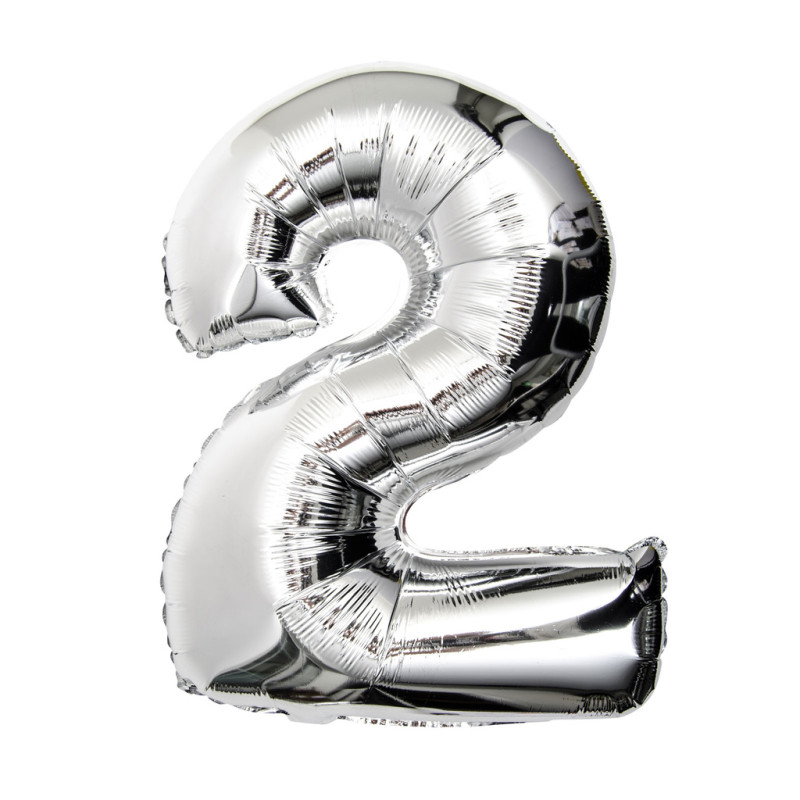 Ballong Siffror 75cm silver