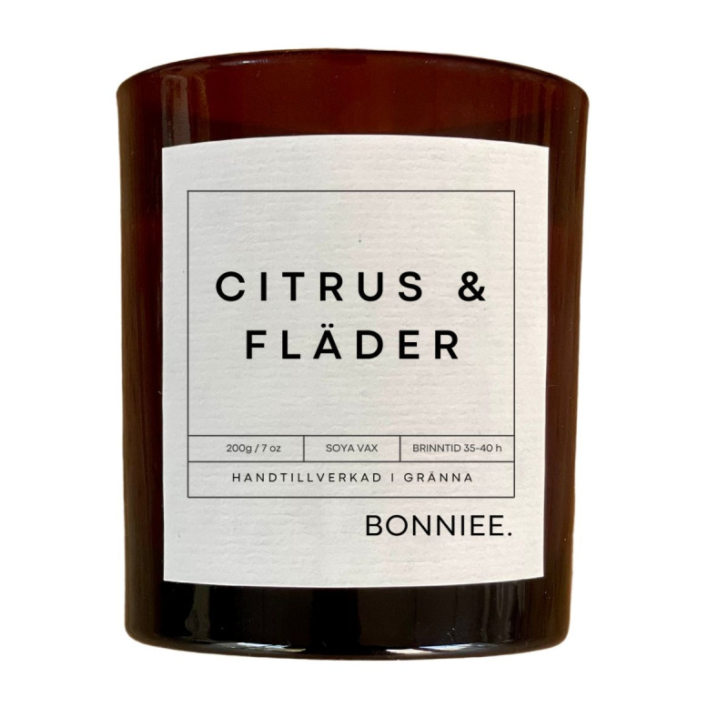 Bonniee Doftljus Citrus & Fläder 200 gram
